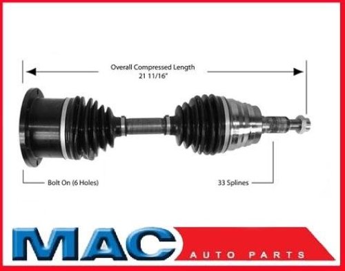 Chevy GMC Truck GM2075 L o R Nuevo CV Conjunto completo 