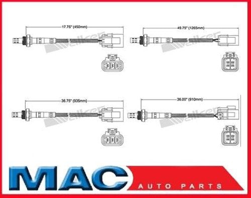 1996-2000 Pathfinder (4) Sensor de oxígeno O2 Ajuste directo