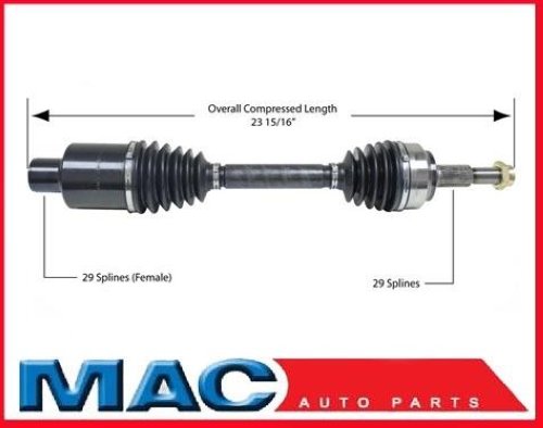 Jeep P/S Frt DC2128 Derecha Nuevo CV Conjunto completo 