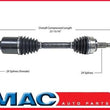 Jeep P/S Frt DC2128 Right New CV Complete Assembly