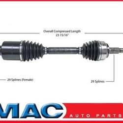 Jeep P/S Frt DC2128 Right New CV Complete Assembly