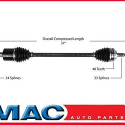 Cavalier 2.2L M/T P/S GM6218A New CV Complete Assembly