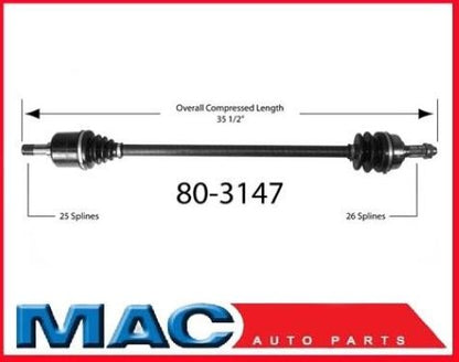 HO8137 Civic CRX Izquierdo D/S Nuevo CV Conjunto completo 