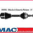 JETTA 2.5L PASSAT 2.0L RABBIT A/T D/S VW2253 Left New CV Shaft Axle Complete Assembly