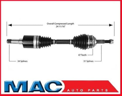 SATURN SC SL SW 1.9L Eje Nuevo Izquierdo CV Conjunto Completo