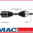 2000-2005 Cadillac Deville con suspensión resistente eje de transmisión CV delantero nuevo