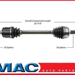 2005-2008 Acura RL D/S CV Eje de transmisión Nuevo
