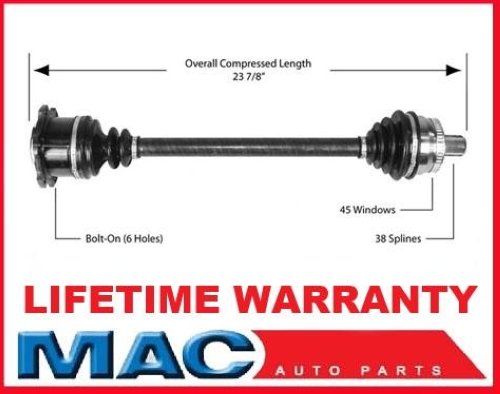 2002-2004 Audi A4 Quattro 1.8L M/T D/S CV Drive Axle Shaft