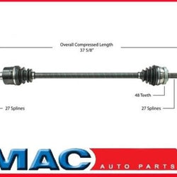 P/S CV Drive Axle Shaft New fits 05-09 Hyundai Tucson 2.0L