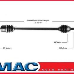 CV Drive Axle Shaft fits 2000-2005 Hyundai Accent M/T P/S