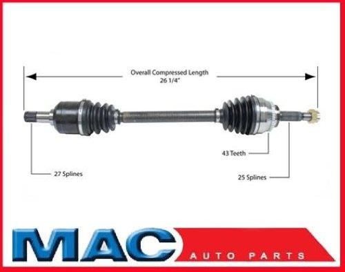 2004-2009 Mitsubishi Galant 2.4L D/S CV Drive Axle Shaft
