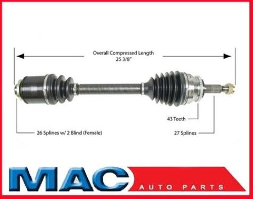 2004-2010 Mitsubishi Endeavor P/S CV Drive Axle Shaft