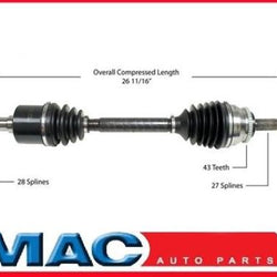 2004-2010 Mitsubishi Endeavor D/S CV Drive Axle Shaft