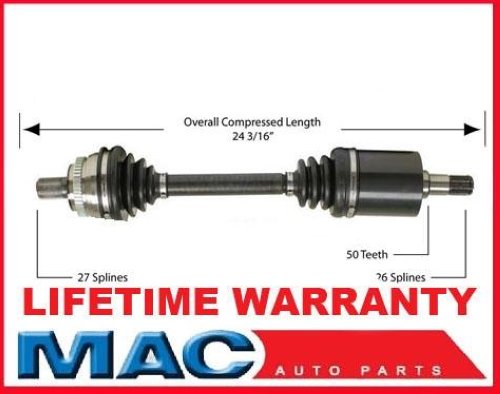 ML320 ML350 ML430 ML500 ML55 AMG Mercedes 4Matic P/S Derecho Nuevo Eje CV Conjunto completo de eje