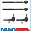 2006-2010 Dodge Ram 1500 Inner and Outer Tie Rods 4WD with Crew Cab Standard Cab