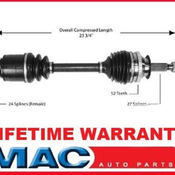 CV Shaft Complete Assembly Axle for 2003-2008 Hyundai Santa Fe 2.7L FWD M/T P/S