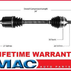 2002-2005 Honda CIVIC SI D/S CV Shaft Complete Assembly Axle New