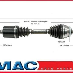 1999-20004 Volvo C70 A/T 5spd D/S Eje delantero CV Eje de montaje completo Nuevo