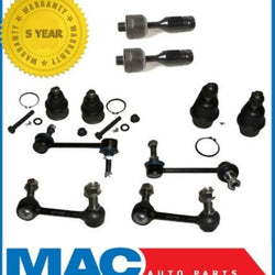 For 02-2003 Envoy Bravada Trailblazer Ball Joints Inner Tie Rods Sway Bar links