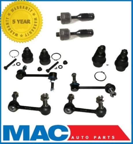 For 02-2003 Envoy Bravada Trailblazer Ball Joints Inner Tie Rods Sway Bar links