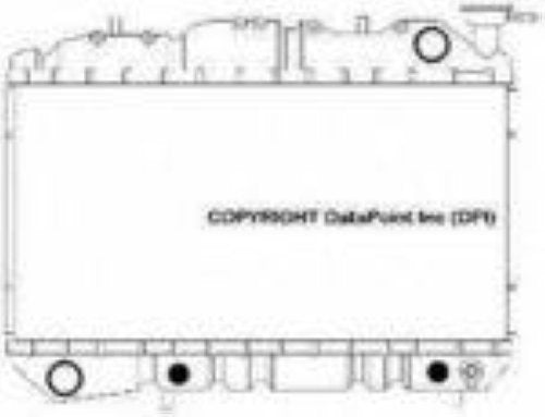 OSC 1421 Radiator Fits 1991-1996 Infiniti G20 2 Row Heavy Duty New Automatic