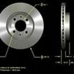 Acura Honda (2) rotores de freno de disco delanteros 3295 de 10 3/8 pulgadas