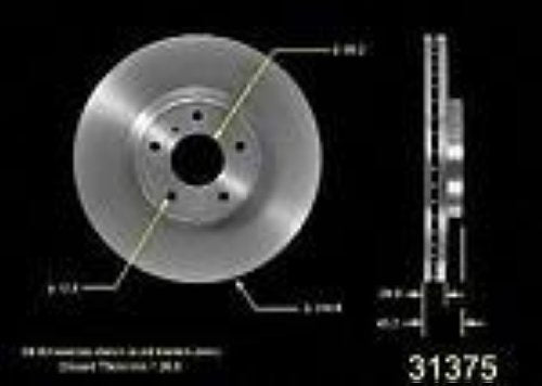 (2) 320MM Front Disc Brake Rotors Will Fit 350z Altima Maxima G37 EX35 Q35 M37