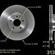 (2) 320MM Front Disc Brake Rotors Will Fit 350z Altima Maxima G37 EX35 Q35 M37