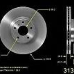 (2) Los rotores de freno de disco delantero de 320 mm se adaptarán a 350z Altima Maxima G37 EX35 Q35 M37. 