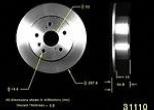 Fits For 99-02 Lexus RX300 Front Wheel Drive Model / 2 REAR BRAKE DISC ROTORS