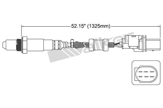 Sensor de oxígeno Direct Fit Walker Products 250-25037 Verificar información de ajuste