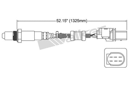Sensor de oxígeno Direct Fit Walker Products 250-25037 Verificar información de ajuste