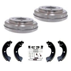 Fits Nissan 2000-2001 Sentra (2) Rear Brake Drum Drums & Shoes & Springs