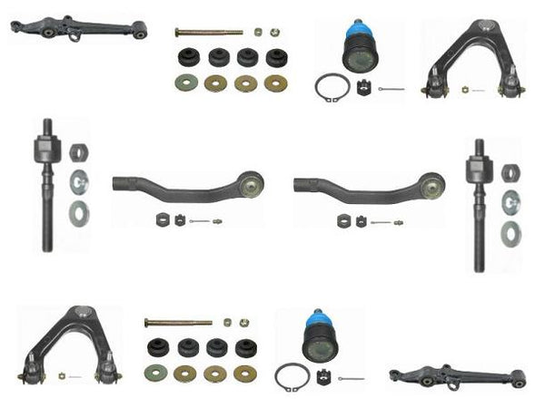 Fits 91-93 Honda Accord Lower Upper Control Arms Ball Joint Inner Outer Tie Rods