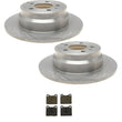 1997-2001 Volvo C70 (2) Rear Brake Rotors & Ceramic Rear Pads
