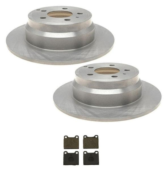 1997-2001 Volvo C70 (2) Rear Brake Rotors & Ceramic Rear Pads