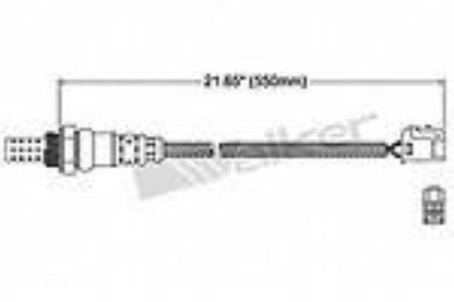 2ZZGE 1.8L SÓLO motor delantero Pre Walker Products 250-24796 Sensor de oxígeno 