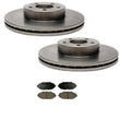Crown Vic Grand Marquise Town (2) Front Brake Rotors & Xtra Duty Ceramic Pads