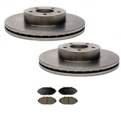 Crown Vic Grand Marquise Town (2) Front Brake Rotors & Xtra Duty Ceramic Pads