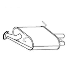 Rear Muffler Fits 2005 2006 Infiniti G35 Rear Wheel Drive 4 Door Sedan