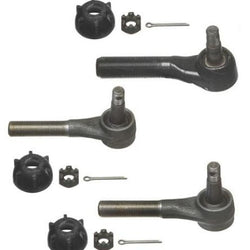 87-90 Wrangler Outer Tie Rods at Pitman Arm and Driver Side 3Pc KIT