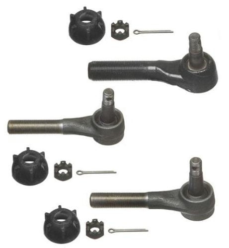 87-90 Wrangler Outer Tie Rods at Pitman Arm and Driver Side 3Pc KIT