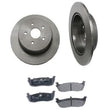 F150 Expedition Navigator Rear Brake Rotors & Ceramic Pads 5 Lug 14MM Studs