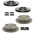 Fits 88-95 Pathfinder Complete Set of Front & Rear Brake Rotors & Brake Pads