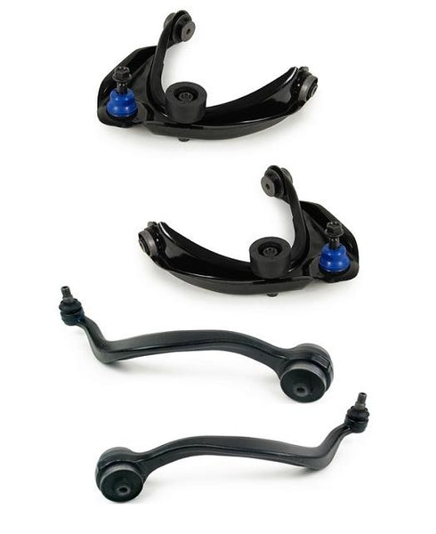Front Upper & Lower Control Arm and Ball Joint 4Pc Kit for Mazda 6 2003-2007