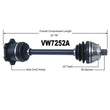 VW 1998-2005 AUDI 1996-2004 Drive Tech America VW7252A Eje de junta homocinética 