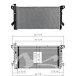 F150 F250 Expedition Estándar 15/16 Espesor Núcleo NUEVO Radiador OSC 13098 
