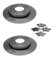 2006-2010 Mazda 3 2.0L Rotores de freno trasero izquierdo y derecho y pastillas de freno de cerámica