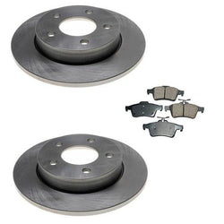 2006-2010 Mazda 3 2.0L Rotores de freno trasero izquierdo y derecho y pastillas de freno de cerámica