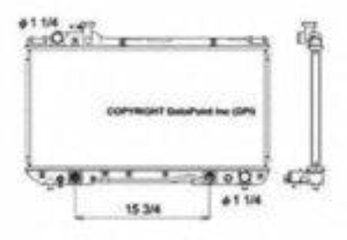 Rav4 2 filas de servicio pesado con transmisión manual Nuevo radiador OSC 1860 